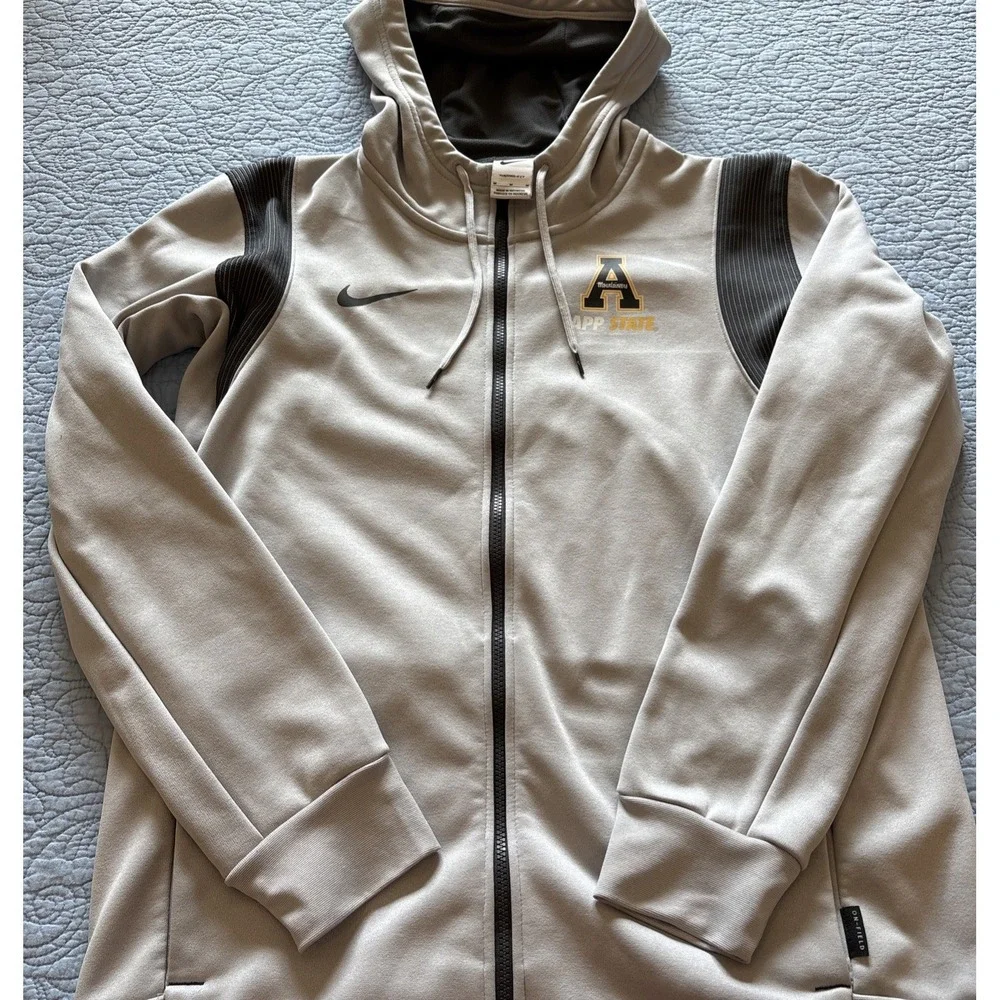 Nike Therma Fit On Field Mens Medium Appalachian State Full Zip Hoodie Jacket